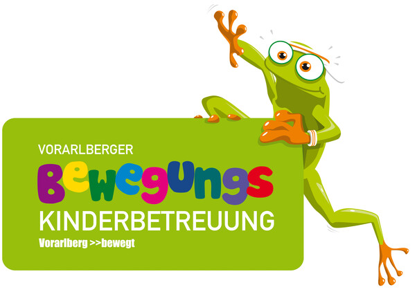 Logo Bewegungskinderbetreuung mit Frosch