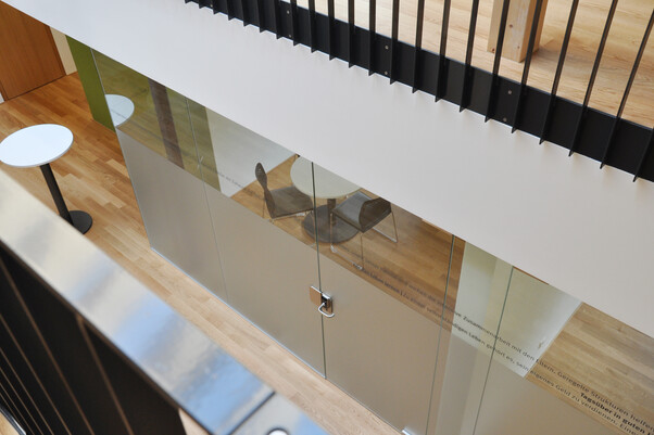 Bild von Büro von oben fotografiert