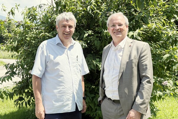 Geschäftsführer Michael Tinkhauser und Kuratoriumsobmann Harald Sonderegger